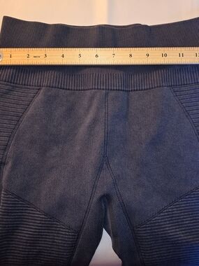 Tuff Athletics Dark Navy Ribbed Performance Leggings